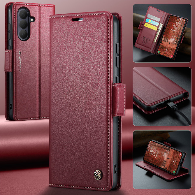 Housse Samsung Galaxy A37 CASEME Litchi RFID