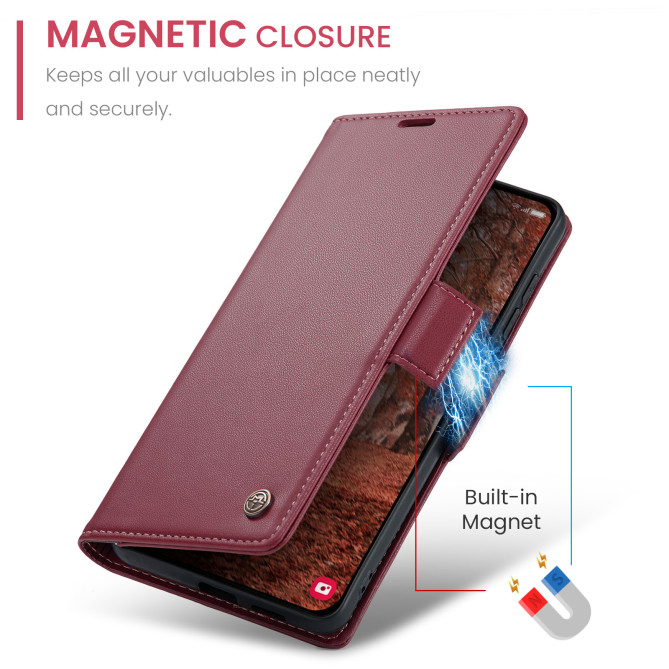 Housse Samsung Galaxy A37 CASEME Litchi RFID