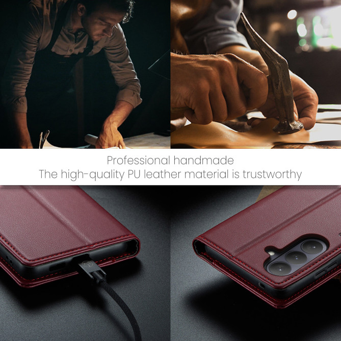 Housse Samsung Galaxy A37 CASEME Litchi RFID