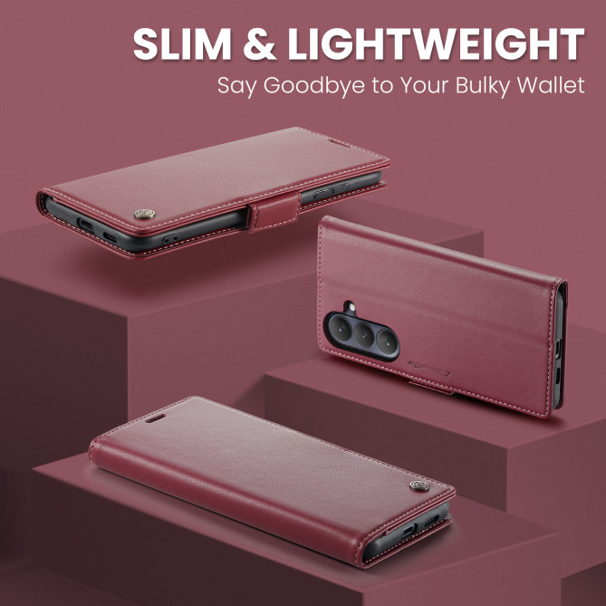 Housse Samsung Galaxy A37 CASEME Litchi RFID