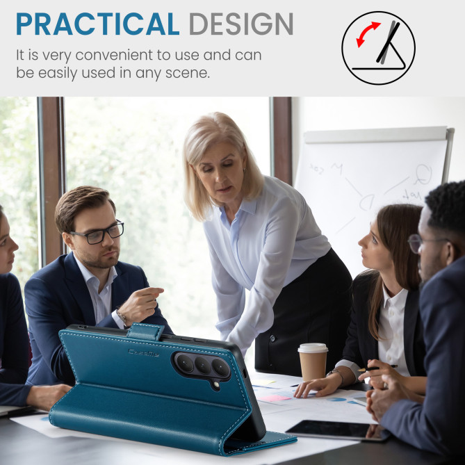 Housse Samsung Galaxy A37 CASEME Litchi RFID