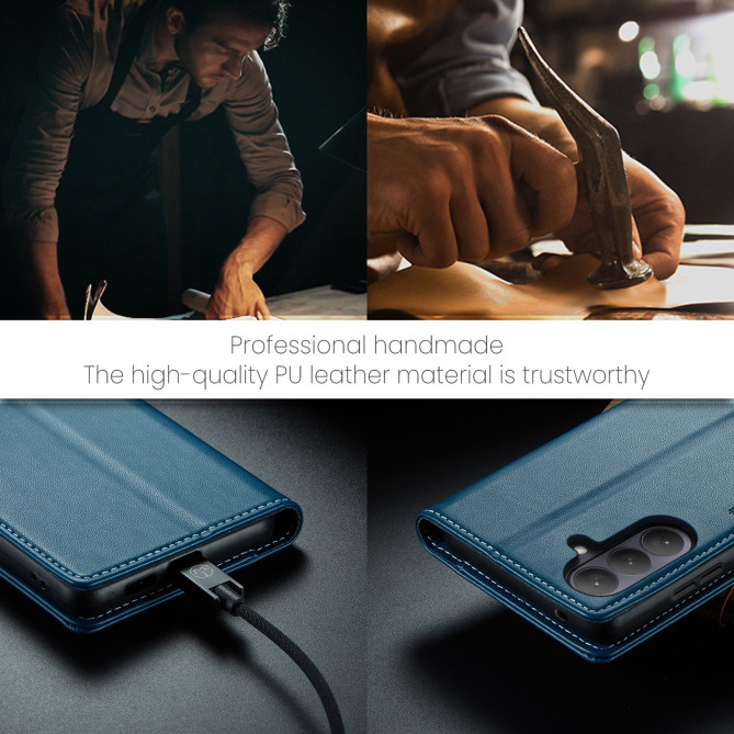 Housse Samsung Galaxy A37 CASEME Litchi RFID