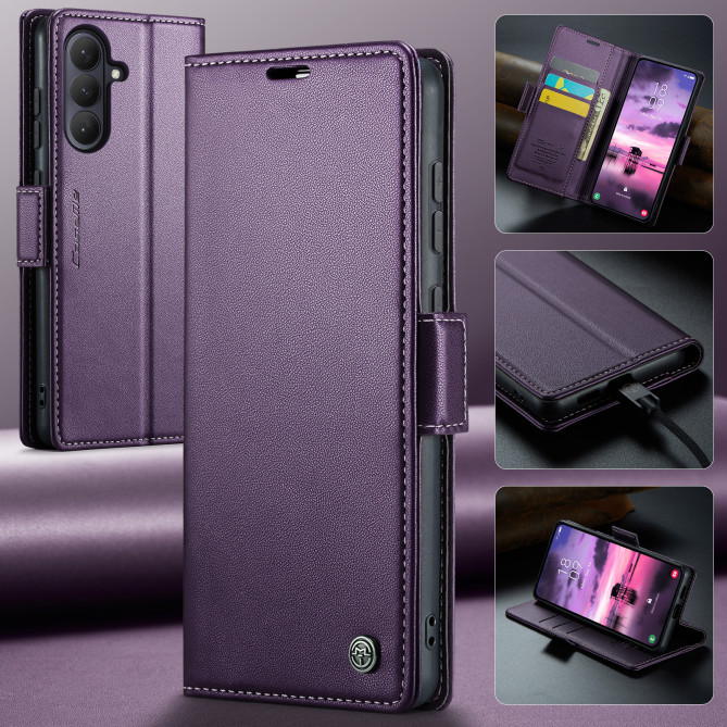 Housse Samsung Galaxy A37 CASEME Litchi RFID