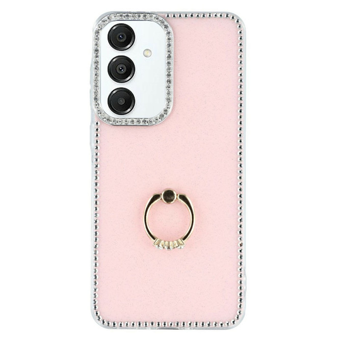 Coque Samsung Galaxy A37 Glitter Light Pink avec Support