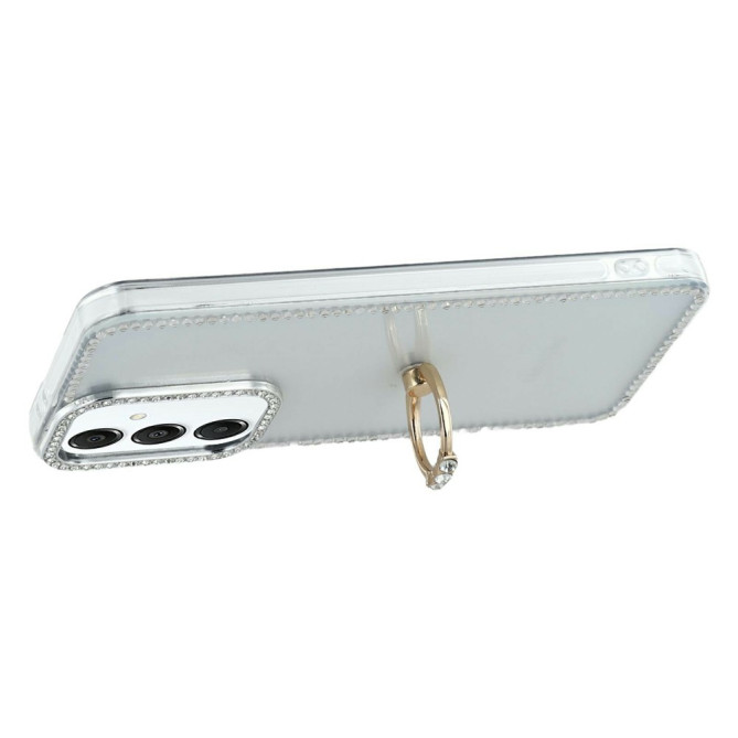 Coque Samsung Galaxy A37 Glitter Transparent avec Support