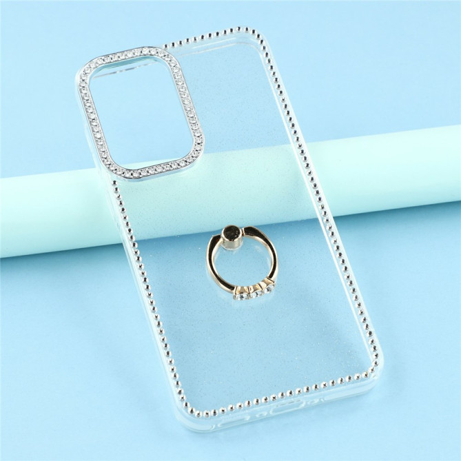 Coque Samsung Galaxy A37 Glitter Transparent avec Support