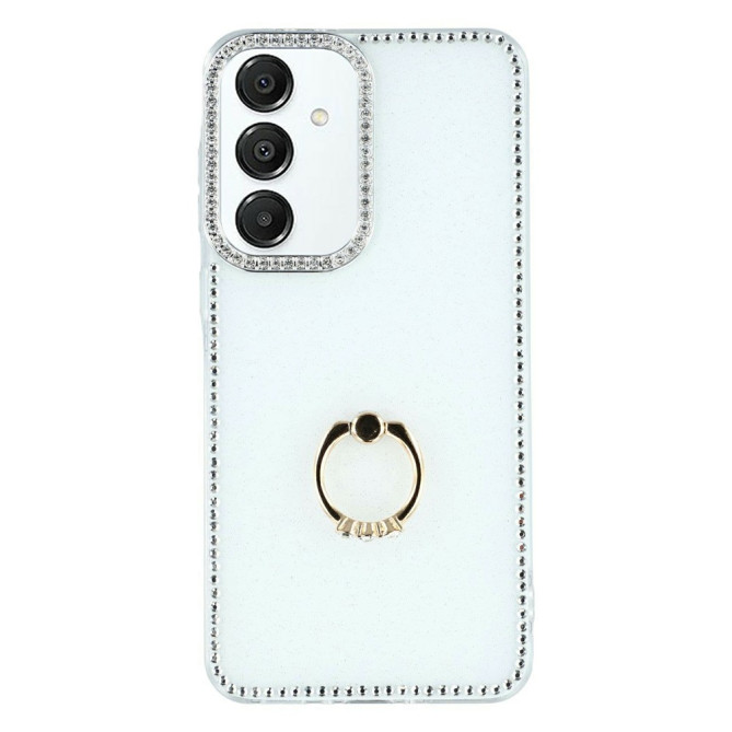 Coque Samsung Galaxy A37 Glitter White avec Support