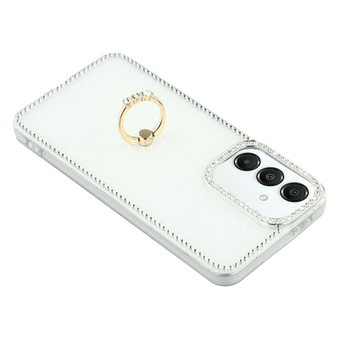 Coque Samsung Galaxy A37 Glitter White avec Support