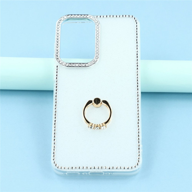 Coque Samsung Galaxy A37 Glitter White avec Support