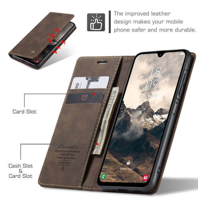 Housse Samsung Galaxy A37 CASEME Simili Cuir avec Support