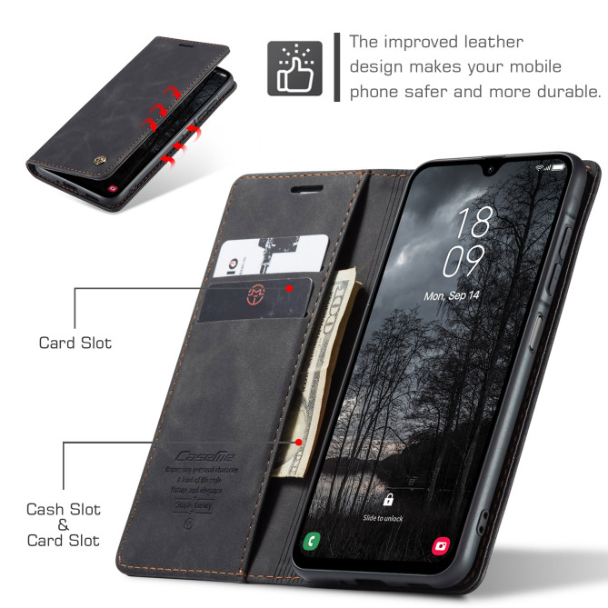 Housse Samsung Galaxy A37 CASEME Simili Cuir avec Support