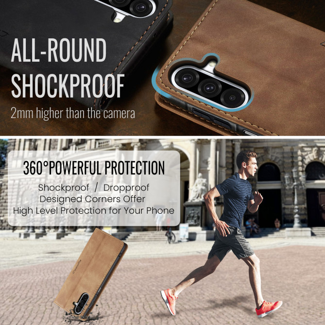 Housse Samsung Galaxy A37 CASEME Simili Cuir avec Support