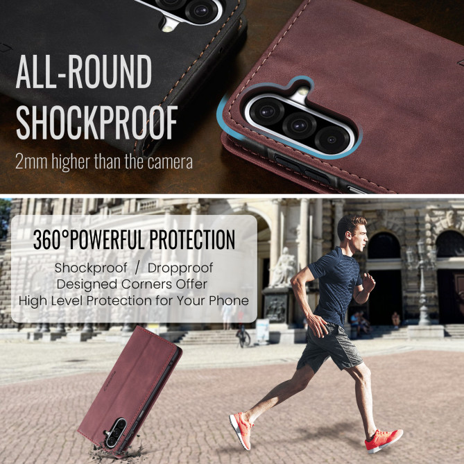 Housse Samsung Galaxy A37 CASEME Simili Cuir avec Support