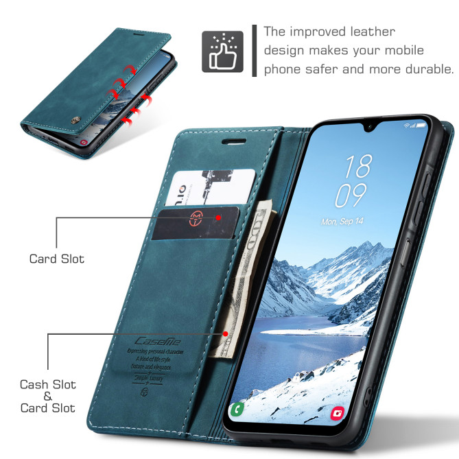 Housse Samsung Galaxy A37 CASEME Simili Cuir avec Support