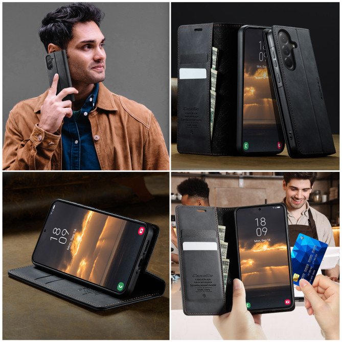 Housse Samsung Galaxy A37 CASEME Veau RFID