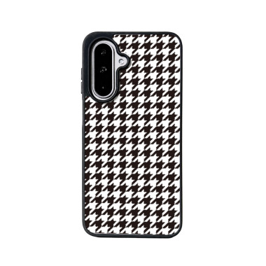 Coque Samsung Galaxy A37 Black White Houndstooth