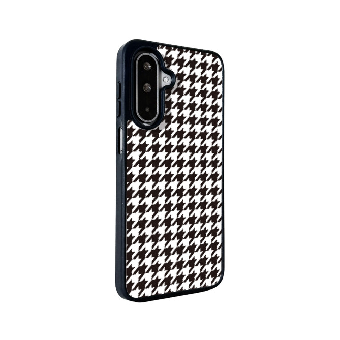 Coque Samsung Galaxy A37 Black White Houndstooth