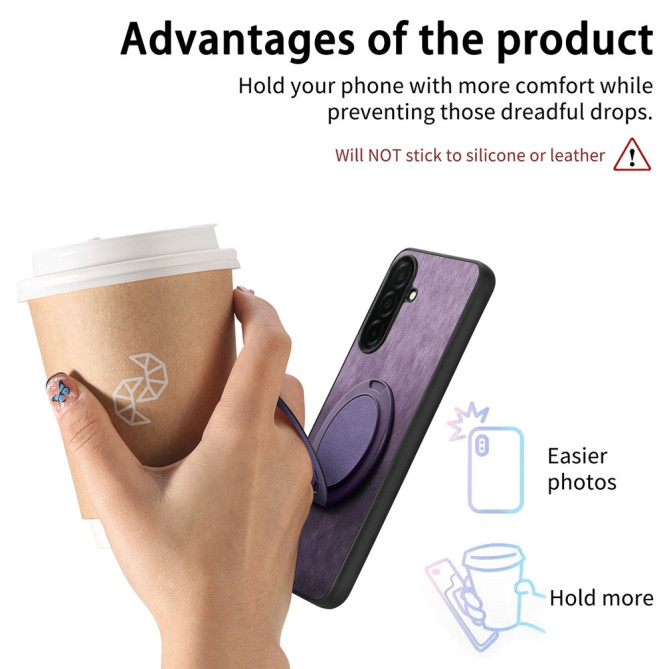 Coque Samsung Galaxy A37 Rétro avec Support