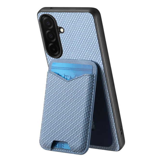 Coque Samsung Galaxy A37 CASENEO Fibre de Carbone avec Support