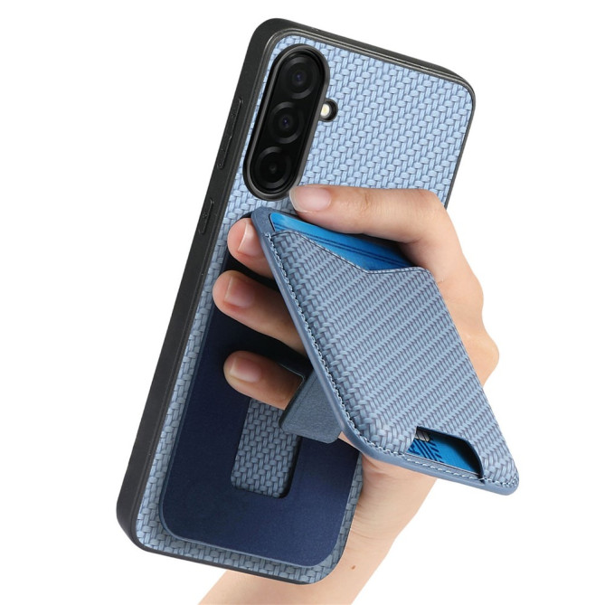 Coque Samsung Galaxy A37 CASENEO Fibre de Carbone avec Support