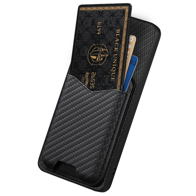 Coque Samsung Galaxy A37 CASENEO Fibre de Carbone avec Support