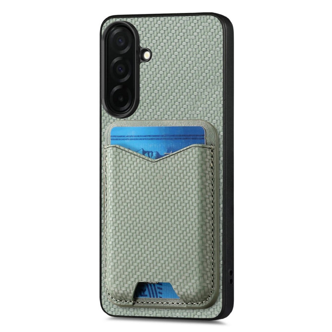 Coque Samsung Galaxy A37 CASENEO Fibre de Carbone avec Support