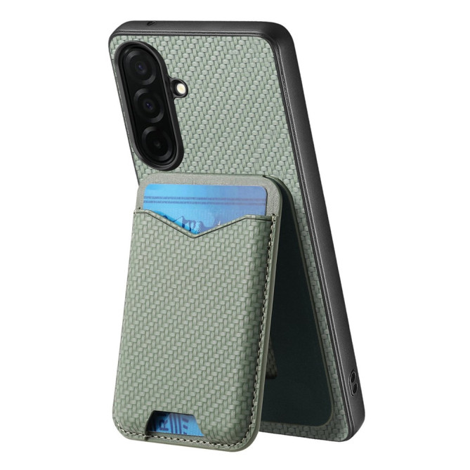 Coque Samsung Galaxy A37 CASENEO Fibre de Carbone avec Support