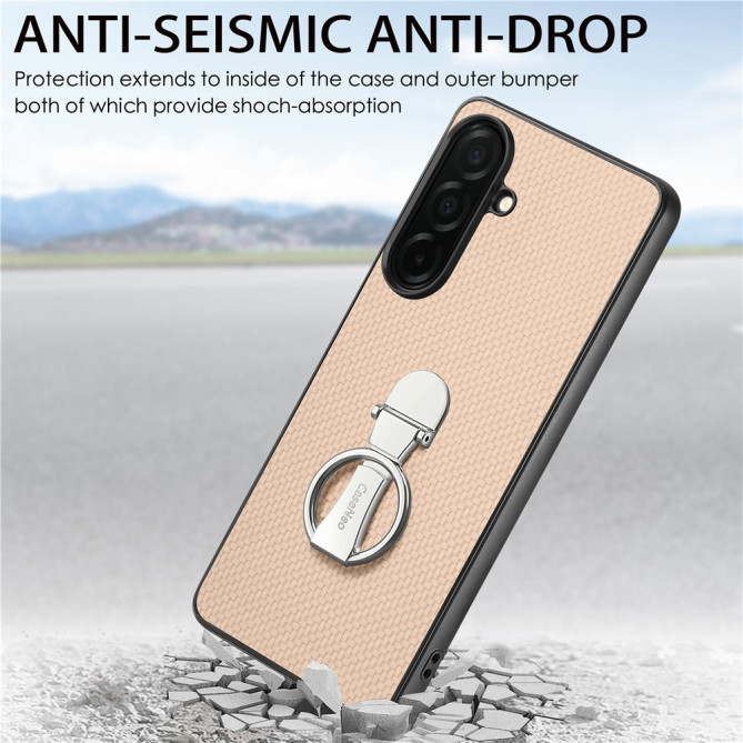 Coque Samsung Galaxy A37 Fibre de Carbone avec Support