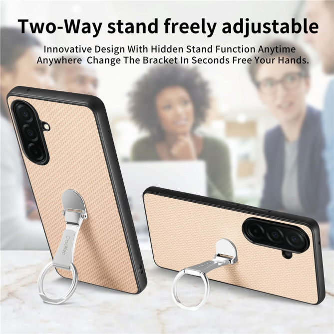 Coque Samsung Galaxy A37 Fibre de Carbone avec Support