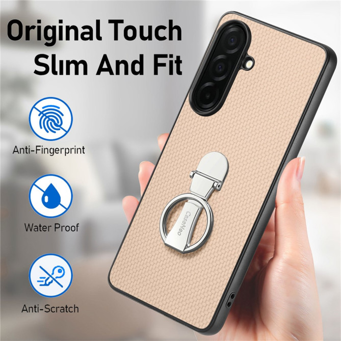 Coque Samsung Galaxy A37 Fibre de Carbone avec Support