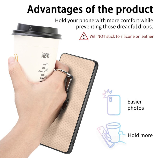 Coque Samsung Galaxy A37 Fibre de Carbone avec Support