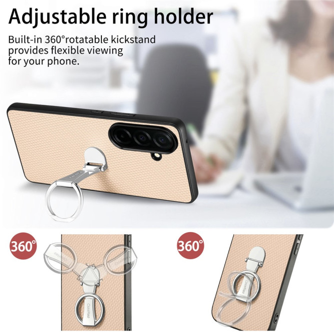 Coque Samsung Galaxy A37 Fibre de Carbone avec Support