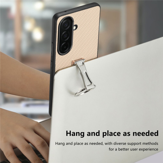 Coque Samsung Galaxy A37 Fibre de Carbone avec Support