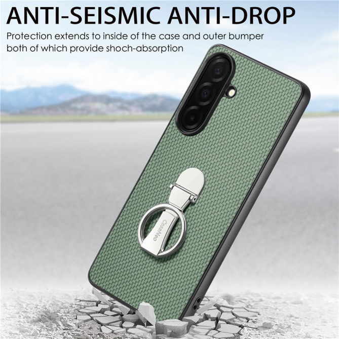 Coque Samsung Galaxy A37 Fibre de Carbone avec Support