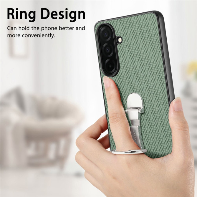 Coque Samsung Galaxy A37 Fibre de Carbone avec Support