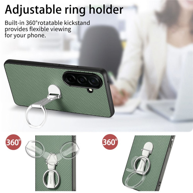 Coque Samsung Galaxy A37 Fibre de Carbone avec Support