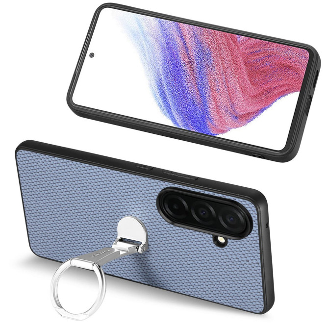Coque Samsung Galaxy A37 Fibre de Carbone avec Support