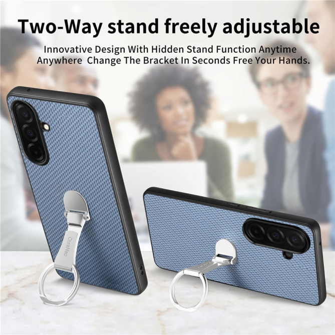 Coque Samsung Galaxy A37 Fibre de Carbone avec Support