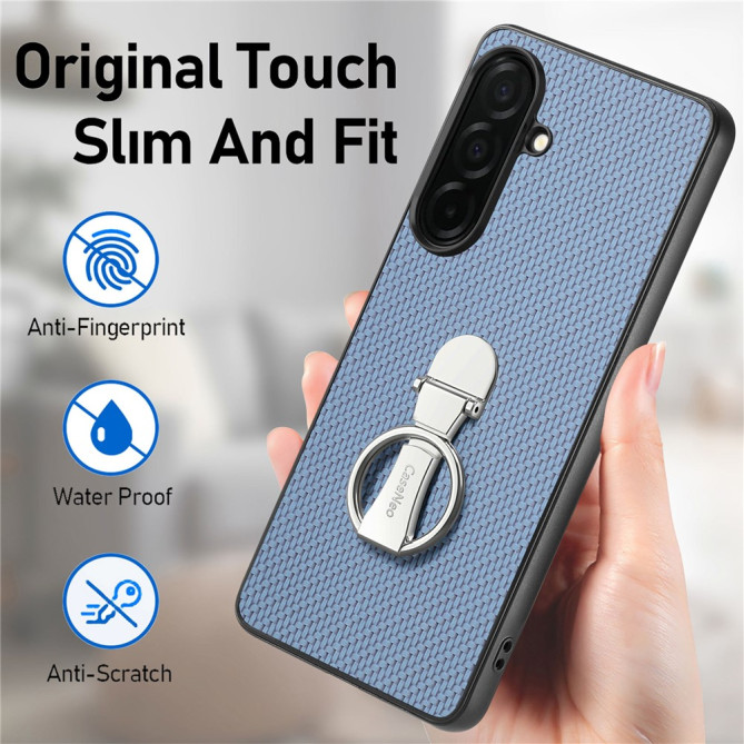 Coque Samsung Galaxy A37 Fibre de Carbone avec Support