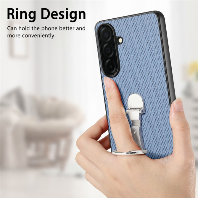 Coque Samsung Galaxy A37 Fibre de Carbone avec Support