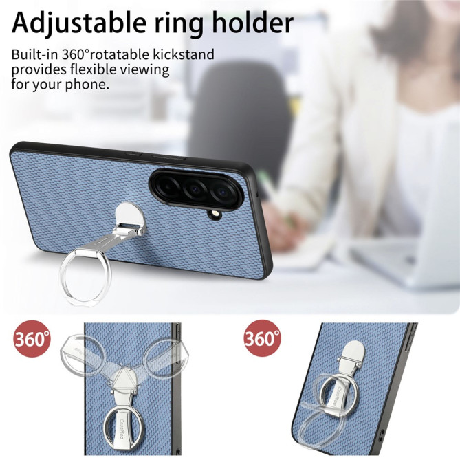 Coque Samsung Galaxy A37 Fibre de Carbone avec Support