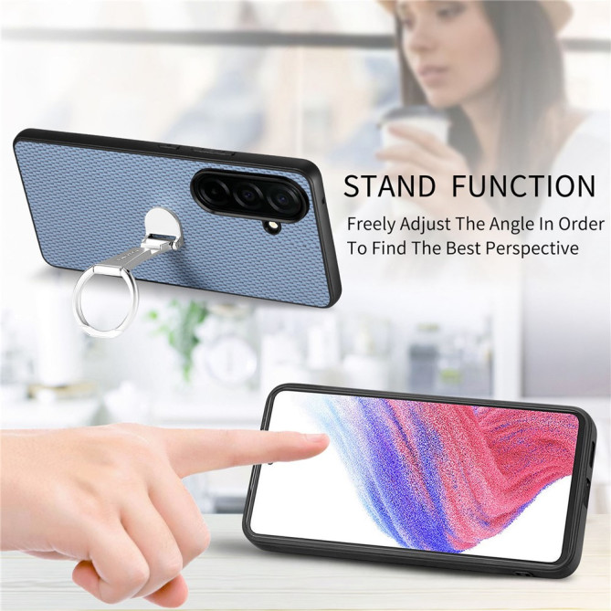 Coque Samsung Galaxy A37 Fibre de Carbone avec Support