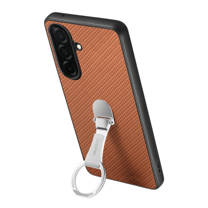 Coque Samsung Galaxy A37 Fibre de Carbone avec Support