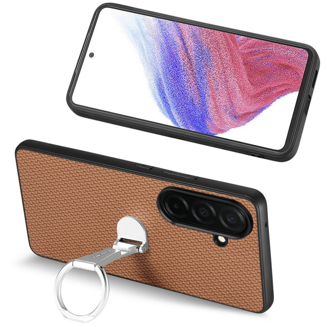 Coque Samsung Galaxy A37 Fibre de Carbone avec Support