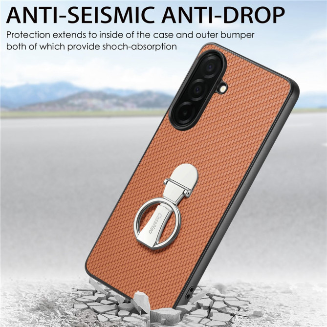 Coque Samsung Galaxy A37 Fibre de Carbone avec Support