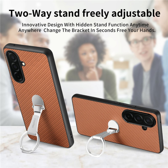 Coque Samsung Galaxy A37 Fibre de Carbone avec Support