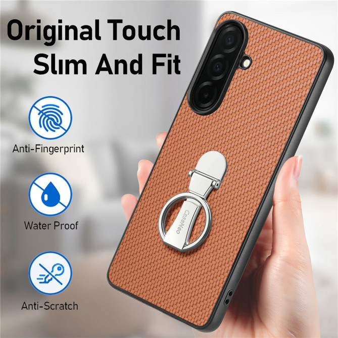 Coque Samsung Galaxy A37 Fibre de Carbone avec Support