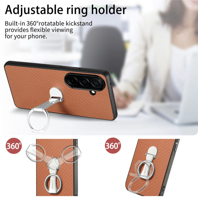 Coque Samsung Galaxy A37 Fibre de Carbone avec Support