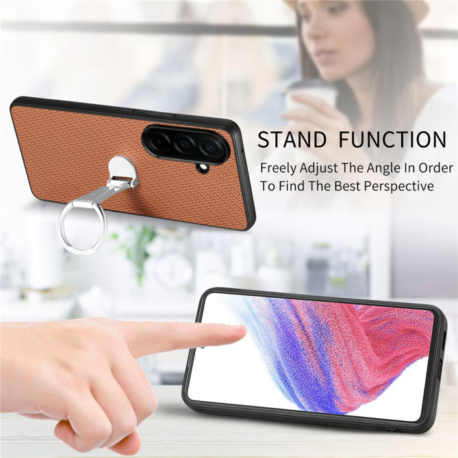 Coque Samsung Galaxy A37 Fibre de Carbone avec Support