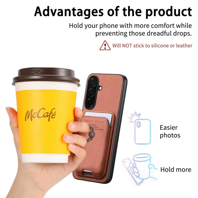 Coque Samsung Galaxy A37 Tissu avec Support ALBA